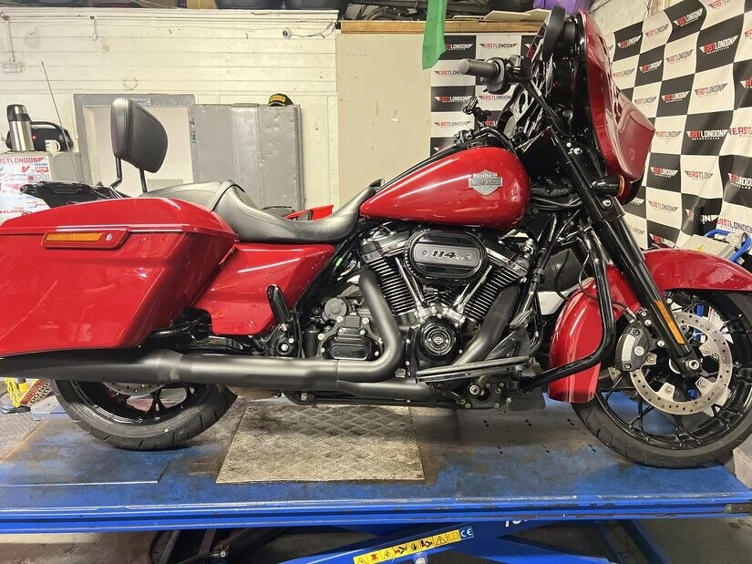 Motorcycle work at East London Motorcycles